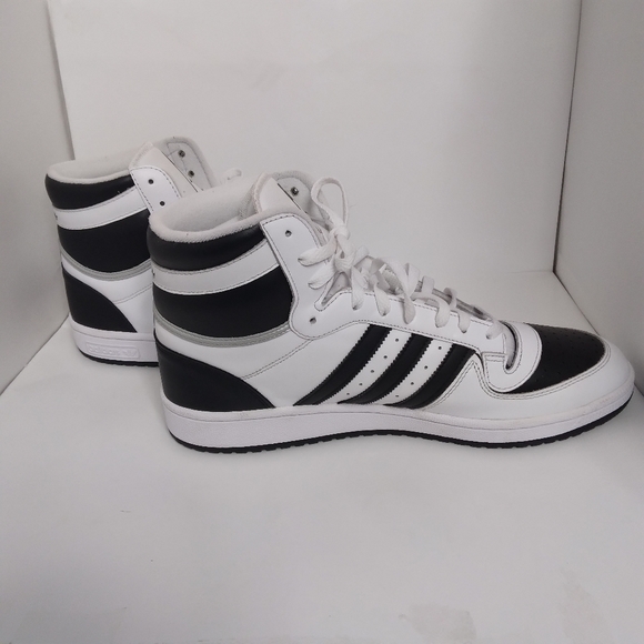 Adidas Originals Top Ten Hi Men's Size 13 Rebound White/Black Shoes - Picture 8 of 12